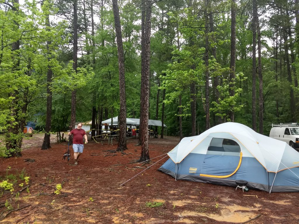 Tent in the forest